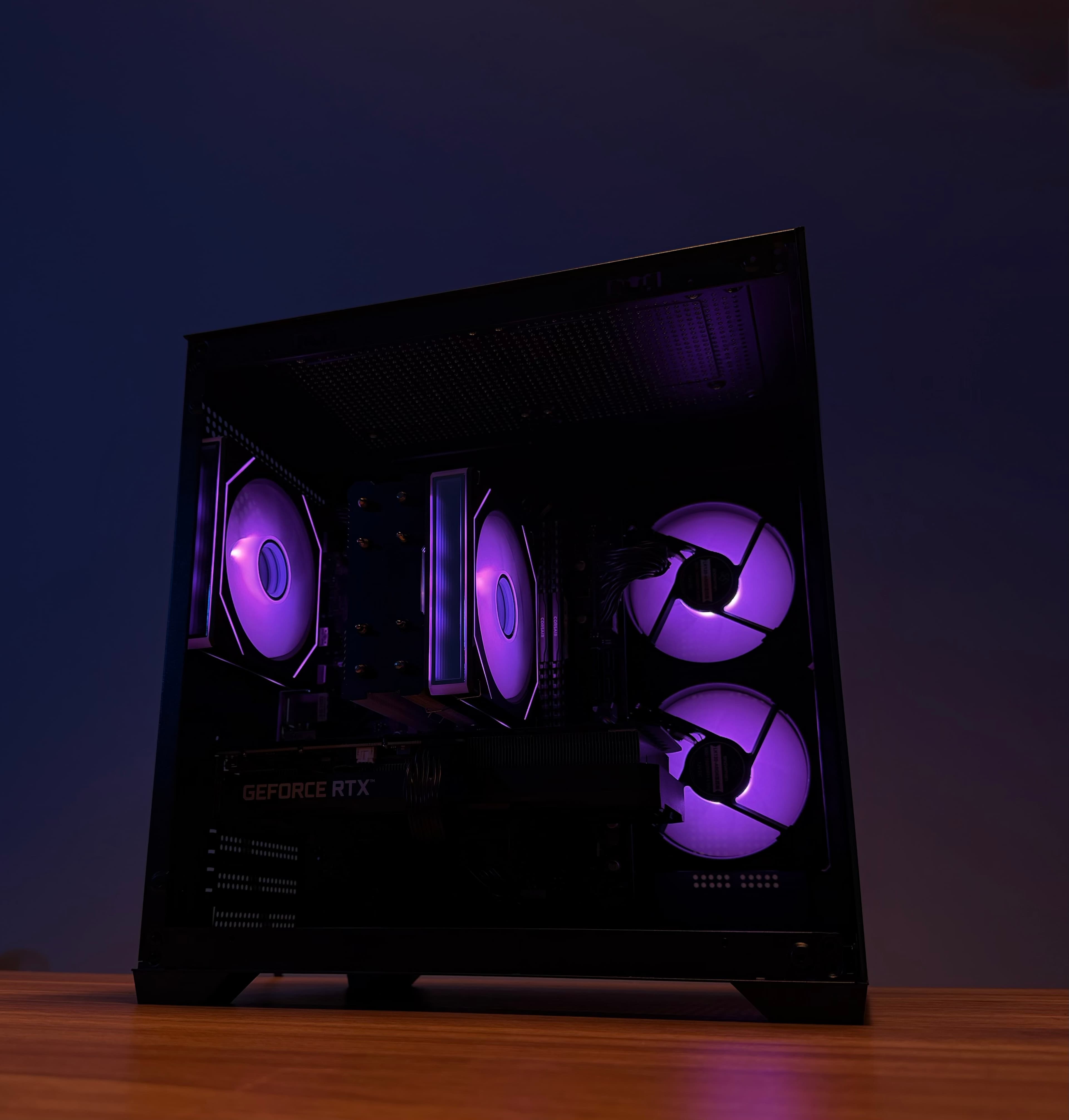 Sephora Systems Architect Series workstation — compact tower with purple RGB lighting