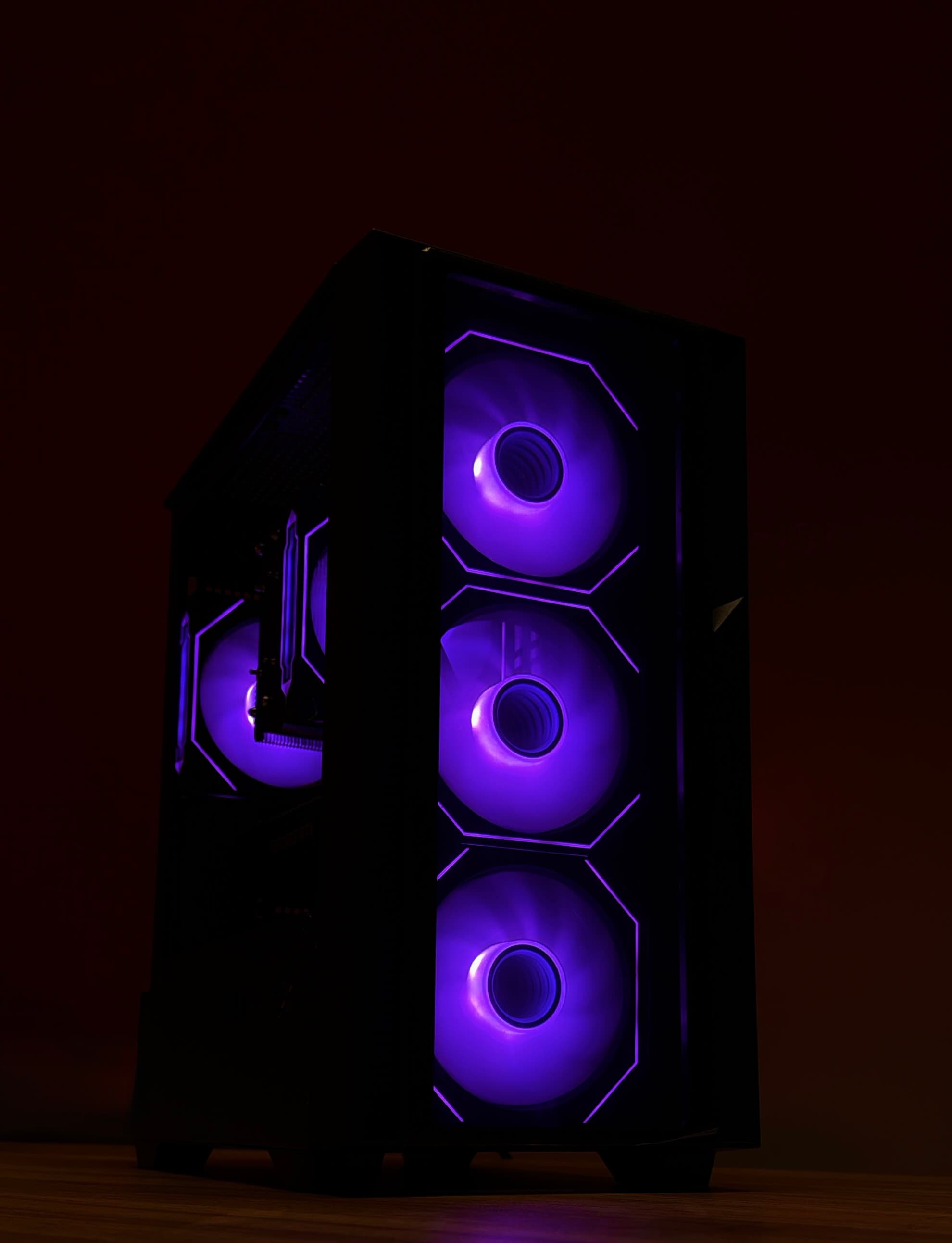 Gaming PC — front with RGB